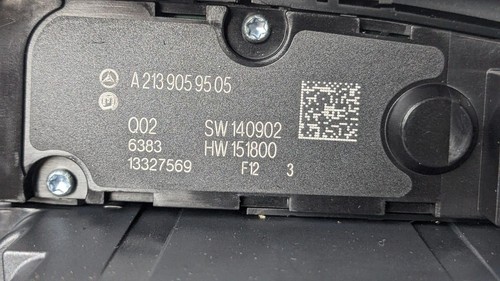 MERCEDES E CLASS AC AIR CON HEATER CLIMATE CONTROL PANEL SWITCH 13 2016 - Picture 12 of 16