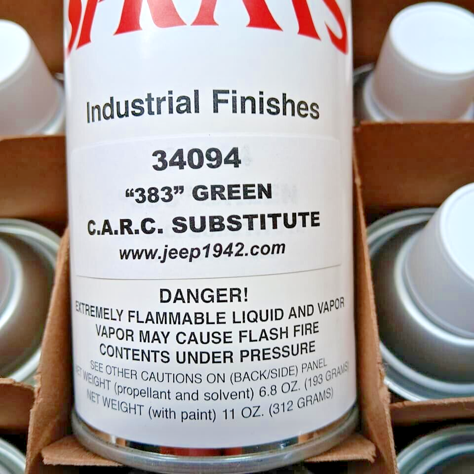 Gillespie Military Spray Paint 34094. 383 CARC Green Substitute. Humvee