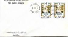 Barbuda 1980 80th Birthday of The Queen Mother FDC