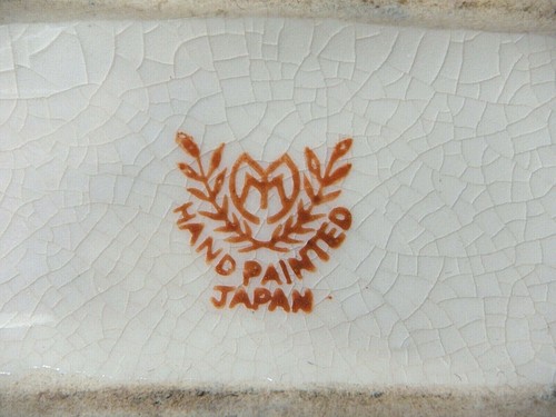 Moriyama Mori-machi Matching Blue & Cream Teapot (no lid) and Creamer Pitcher  - Picture 5 of 16