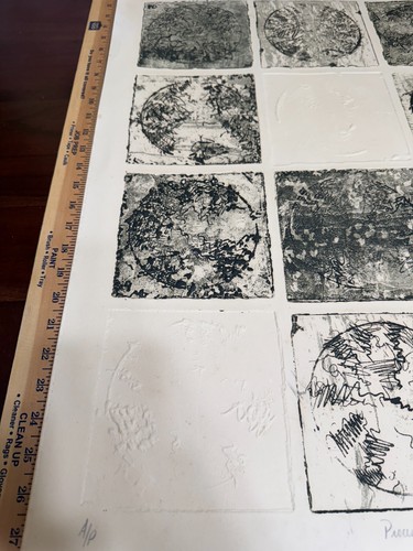 1973 MARWELL / MAXWELL "PROCESSO IN DODICI" PROVA D'ARTISTA 28x21" - Foto 7 di 12
