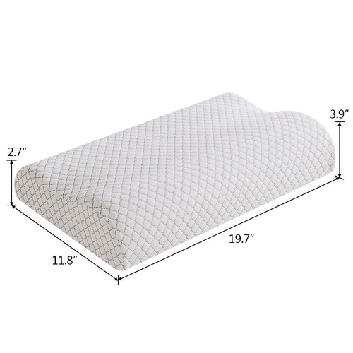 1/2 Pack Orthopedic Contour Memory Foam Pillow Cooling Gel Cervical Bed Pillow - Picture 24 of 49