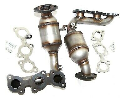 2004-2010 Toyota Highlander 3.3L Manifold Bank1 & BANK2 Catalytic Converters - Picture 1 of 2