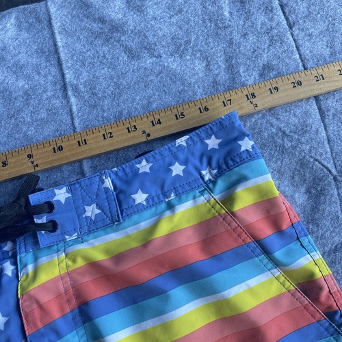 Body Glove Swim Shorts Mens Extra Large XL Vapor Trunks Stars Stripes Multicolor - Picture 9 of 11