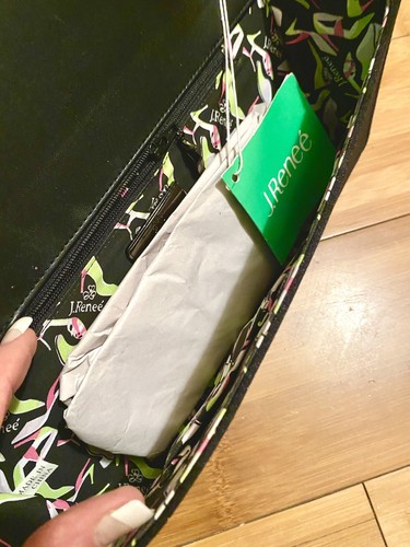 J. Renee Black/Bright Clutch/Purse NWT. With Strap.Dillards. Orig $89. Reduced - Picture 5 of 8