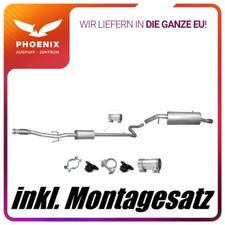für Peugeot 207 1.6 THP Turbo (ab 2007) Auspuffanlage Mittel+Endschalldämpfer