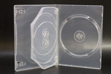 100 NEW TOP QUALITY 14MM SLIM 3-DISC TRIPLE DVD CASE,SUPER CLEAR, CLIP,YMLOCK-3C