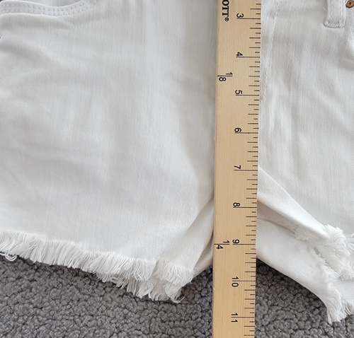 BLANKNYC Cutoff Shorts Big Girls 14 White Solid 5 Pockets Zip/Button Closure - Picture 9 of 19