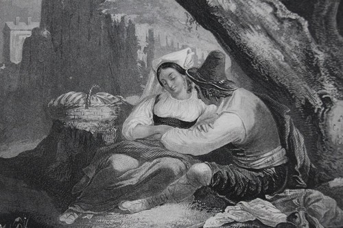 Gravure Soeur Agnesia ou le ruisseau des Primevères officiel A. RIFFAUT (36460)