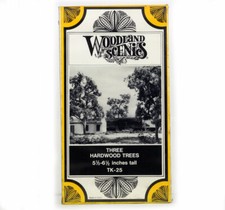 WOODLAND SCENICS TK-25 TK25 HO H0 KIT THREE HARDWOOD TREES 5.5 - 6.5 inches tall