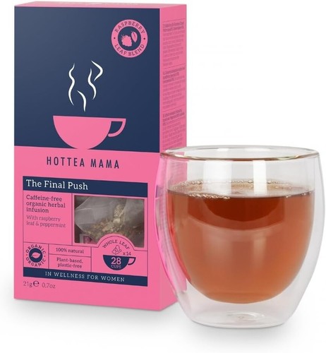 HOTTEA MAMA The Final Push Raspberry Leaf Pregnancy Tea For Expectant Mothers - Picture 2 of 8