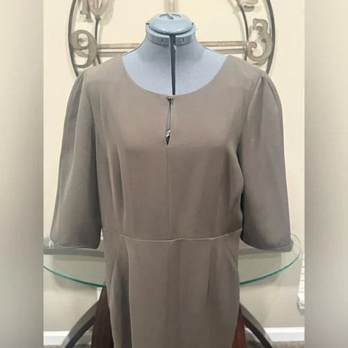 Lafayette 148 New York Elegant Unique Dress Size 16 - Picture 2 of 6