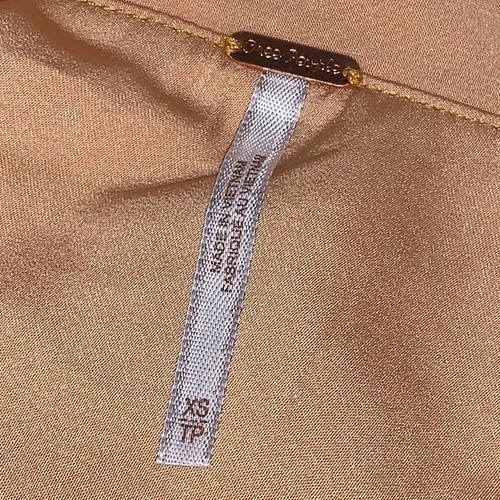 Free People Off the Shoulder silk Jenna satin top in  Suntan size XS - Picture 9 of 13