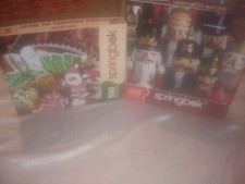 SPRINGBOK NUTCRACKER CASSE-NOISETTES CHRISTMAS COOKIES PUZZLE LOT OF 2 HOLIDAY