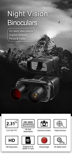 NV3180 Night Vision Goggles Tactical Thermal Binoculars Gen 2 for Hunting Camera - Picture 6 of 17