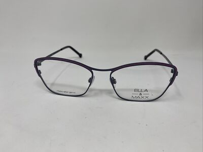 ELLA & MAXX 701160 35 54/16/135 PURPLE BLUE HYPOALLERGENIC EYEGLASSES VD27