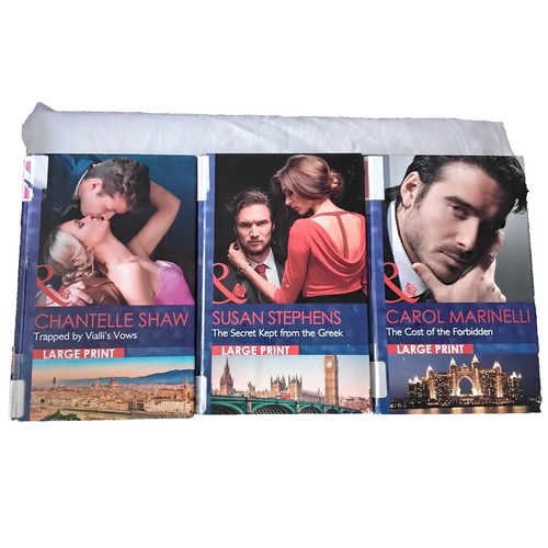 Mills and boon large print Hardback book X 3 see description