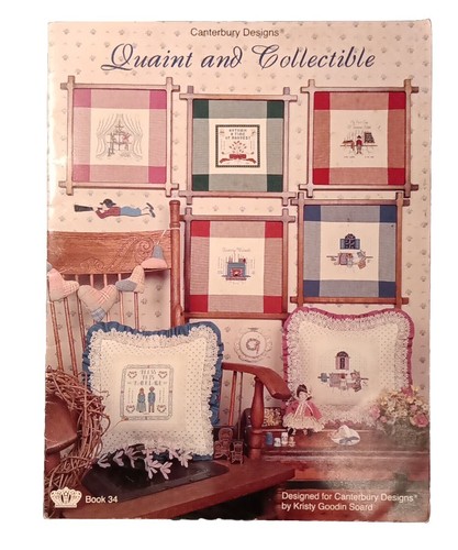 Quaint & Collectible Book 34 Counted Cross Stitch by Canterbury Designs  - Picture 1 of 2