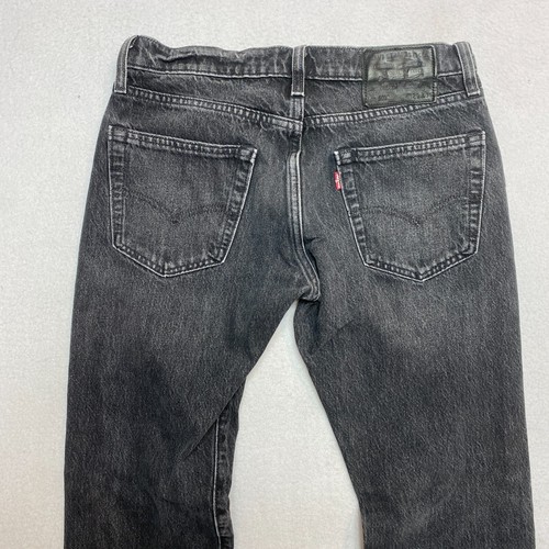 Pantalones de mezclilla Levi's Premium 502 para hombre 29 negros pierna recta pantalones sin agua - Imagen 10 de 11