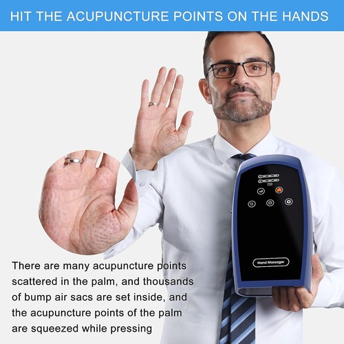 Hand Massager w/ Compression Heating for Arthritis Pain Relief Finger Numbness - Picture 8 of 9