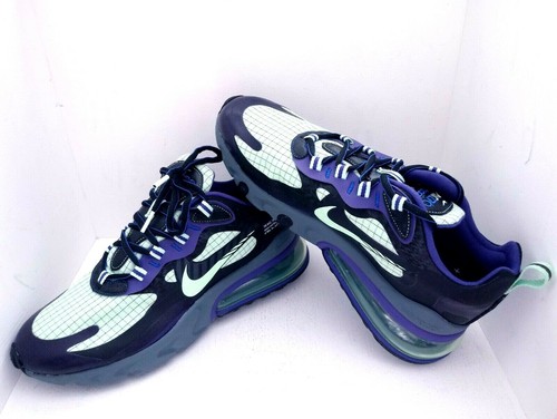 MENS Nike Air Max 270 React Future Swoosh Black Green Purple CT1617-001 SZ 10.5 - Picture 10 of 12