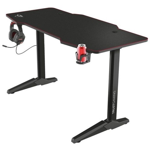 1867177 Trust GXT 1175 Scrivania Gaming Imperius XL Nero-Rosso