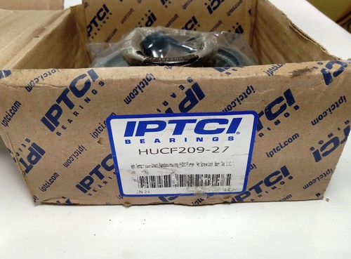 1 NEW IPTCI HUCF209-27 4 BOLT FLANGE W/HUC209-27 INSERT BEARING NIB *MAKE OFFER* - Picture 2 of 2