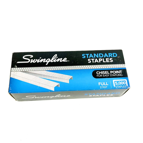 Swingline Staples, Standard, 1/4" Length, 210/Strip, 5000/Box, 1 Box (35108) - Picture 6 of 6