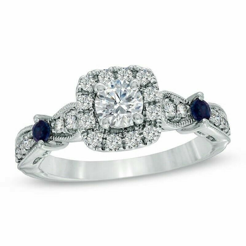 Vera wang blue diamond wedding ring hotsell