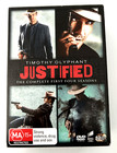 Justified DVD Seasons 1-4 Box Set TV Series Region 4 Timothy Olyphant