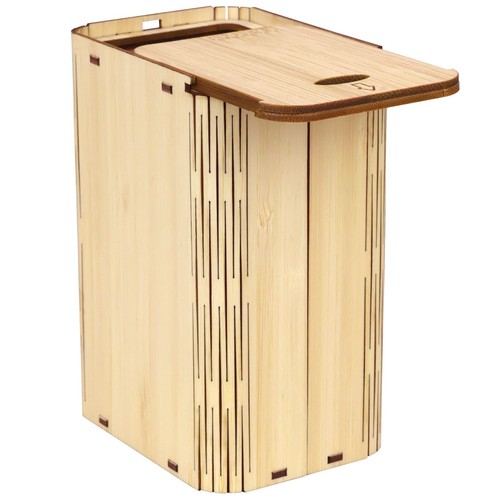 BambooMN Tea Bag Tea Leaves Organizer With Lid, Kitchen and Home Container Decor - Picture 10 of 12