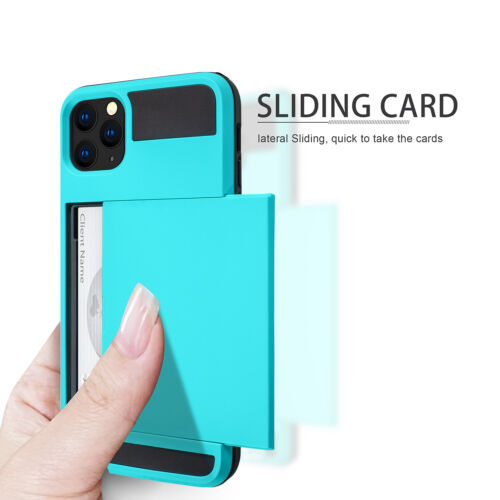 Für iPhone 11 11 Pro 11 Pro Max Hülle Geldbörse Kreditkartenhalter Dual Layer Rüstung - Bild 18 von 37