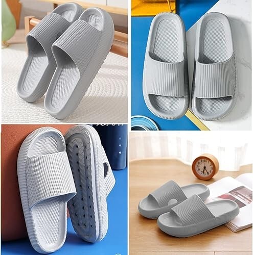 Calish Bathing Shoes Unisex Slippers Slides Non Slip Flip Flops Summer - Picture 34 of 63