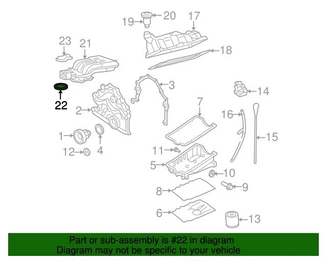 Junta coletora X6 2004-10 Explorer Mercury Mountaineer fabricante de equipamento original Ford 5L2Z-9461-AA - Imagem 3 de 4