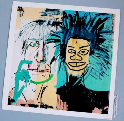 JEAN-MICHEL BASQUIAT ANDY WARHOL 1982 PORTRAITS GICLEE LITHOGRAPH POSTER MINT  - Picture 1 of 4