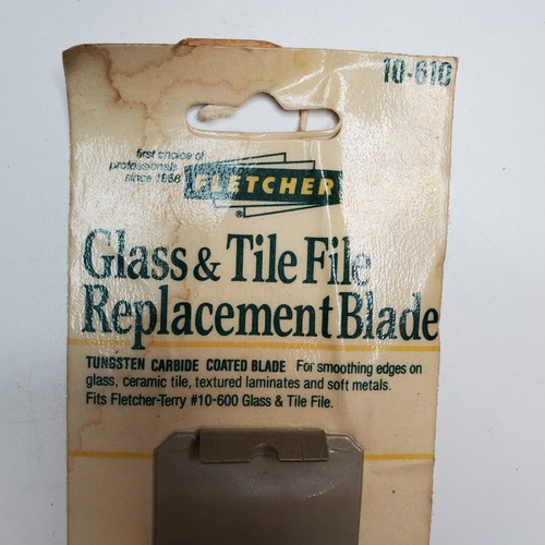 Fletcher's Glass and Tile Replacement Blade 10-610 Tungsten Carbide NOS - Picture 3 of 6