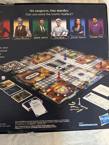 Clue The Classic Mystery Board Game - NEW - Opened Box. 2023. Classic! US Seller - Picture 4 of 6