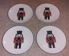 Vintage Bombay China Christmas Nutcracker Holiday 8" Appetizer Dessert Plates