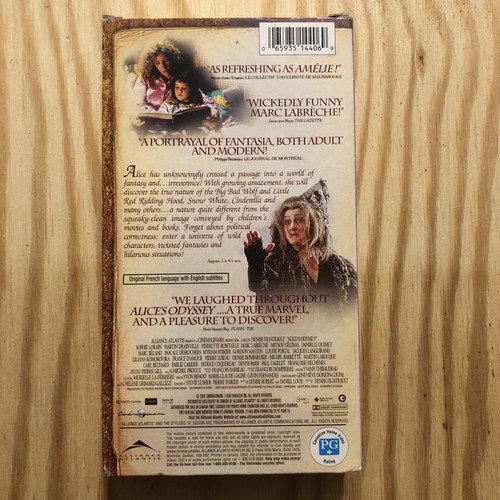 ALICE'S ODYSSEY (VHS, 2002) Sophie Lorain Martin Drainville In French With Sub - Imagen 2 de 4