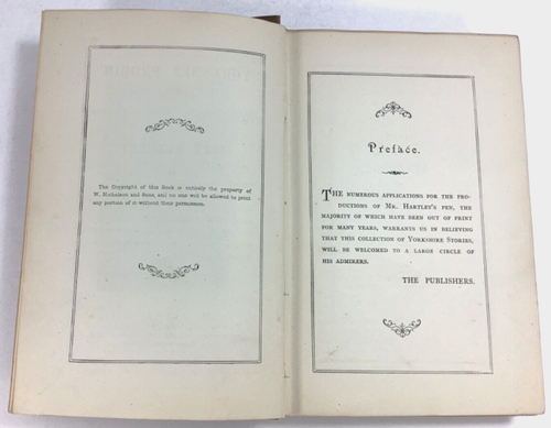 Yorksher Puddin By John Hartley, Copyright 1876, RARE Antique Book - Picture 8 of 13