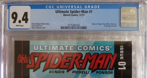 Ultimate Comics Nuevo Spider-Man #1 - Segunda Aplicación/Origen de Miles Morales CGC 9.4 - Imagen 2 de 4