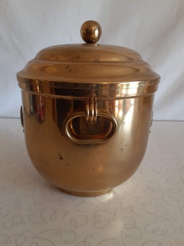 Ice Bucket Brass Large & Heavy for Champagne Bottles Vintage - Picture 2 of 6