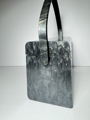 Vintage 1950'S WILARDY Gray Purse -Some Wear Please See Photos - Picture 4 of 13