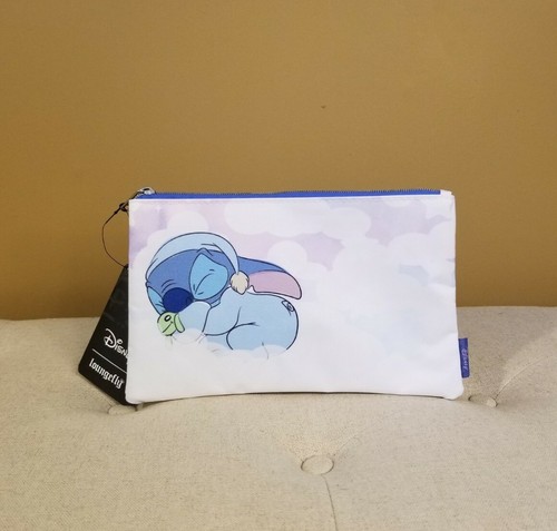 Loungefly Disney lilo and Stitch Sleeping Clouds Cosmetic Bag Makeup Pouch NEW - Picture 10 of 10