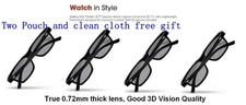 4 Pairs VIZIO THEATER 3D glass for VIZIO E551D-A0 E500D-A0 E420D-A0 M3D550KDE TV