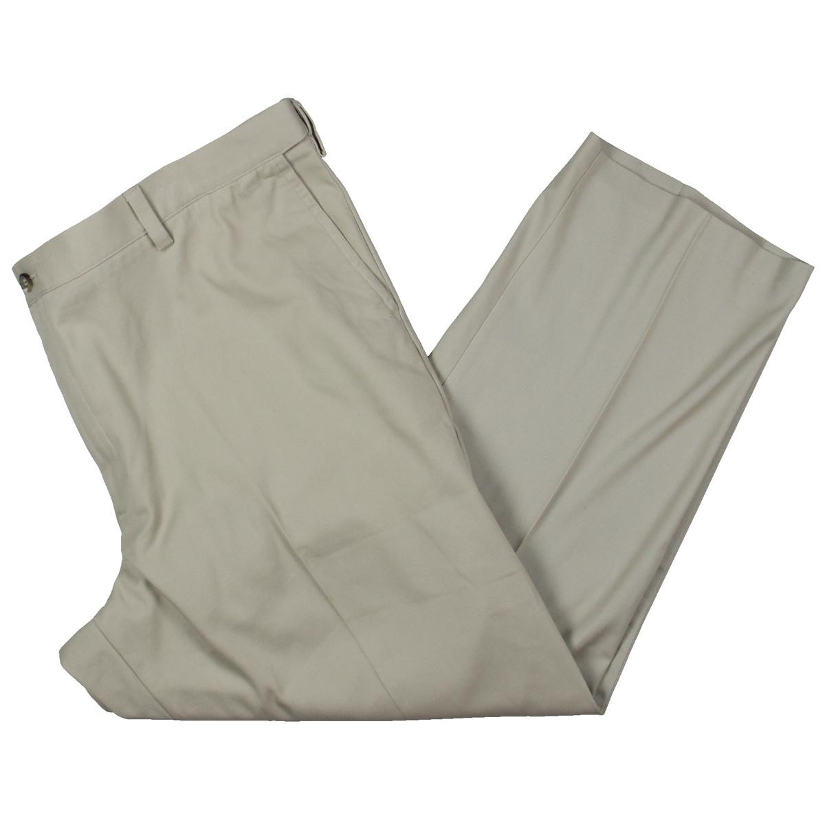 Мужские бежевые брюки Dockers из твила с комфортной талией цвета хаки Big & Tall 50/30 BHFO 7281