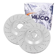 2x VAICO BREMSSCHEIBEN 370mm GELOCHT VORNE passend für MERCEDES S-KLASSE | V30-8