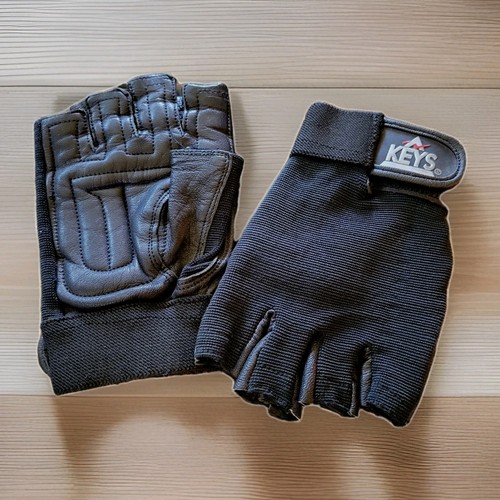 KEYS Fitness Handschuhe Leder Nylon Mischung verstellbar Größe Large Radfahren Training