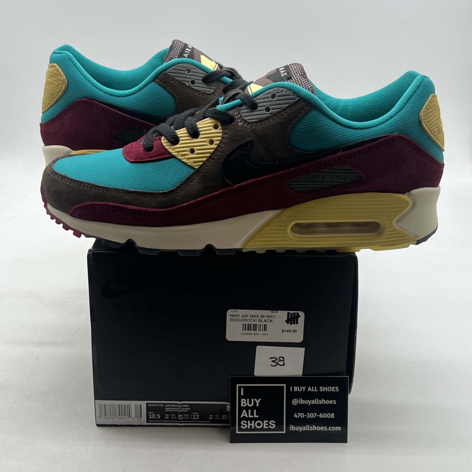 Taglia 10,5 Scarpe da ginnastica Nike Air Max 90 NRG Ridgerock Turbo  verdi DC6083-200