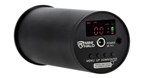 Rockville 12 PACK MINI HALO BLACK DJ Wash Effect Lights+Wireless Charging Case - Picture 6 of 12
